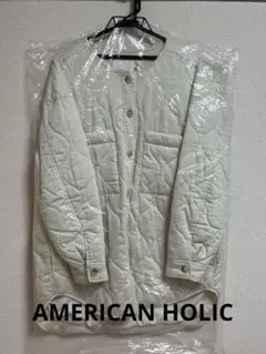 AMERICAN HOLIC キルティングジャケット アイボリー