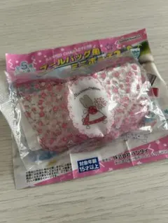 プールバッグ風ミニポーチ2 マロンクリーム