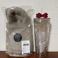 ゆ*ん様 スターバックス リボン付きタンブラー 500ml ボトルショルダーバッ