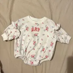 GAP 花柄バブルボディスーツ50cm(着画有