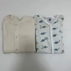 プチバトー 長袖 ロンパース