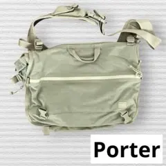 ポーター ショルダーバッグ ボディバッグ カーキ ベージュ 旅行バッグ