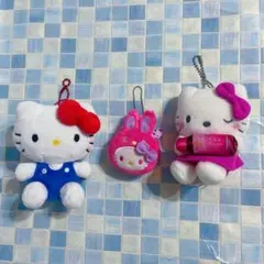 ハローキティ　ぬいぐるみ　マスコット　3点セット