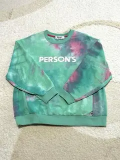 【美品】PERSON'S　タイダイクルーネックトレーナー　Lサイズ　QVCのサムネイル