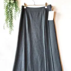 美品タグ付 セシカ【9】ウール混 シルク加工 ドレッシー ロングスカートのサムネイル