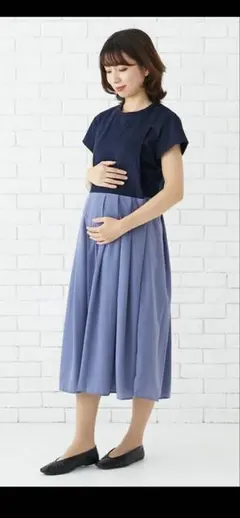 モーハウス＊授乳服＊マタニティウェア＊ワンピース＊サイドスリットタイプ授乳口＊のサムネイル