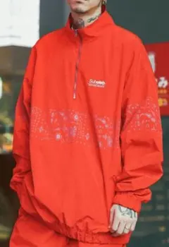 Subciety サブサエティ ハーフジップ ナイロンジャケット ペイズリーのサムネイル