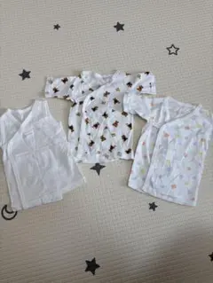 ミキハウス　短肌着3点セット　新生児用