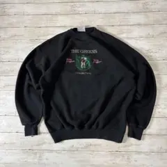 ゴルフ刺繍 THE GREENS USA製スウェットXL ゆるダボメンズ古着
