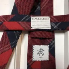 BLACK FLEECE ネクタイ　ウール　赤紺チェック