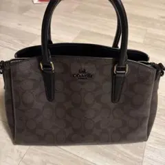 Coach ダークブラウン ショルダーバッグ