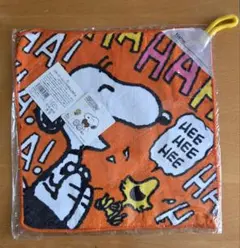 ・スヌーピー ループ付きミニタオル　①