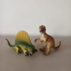 スピノサウルスとティラノサウルス フィギュアセット