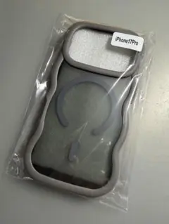 新品★iPhone17proケース なみなみ　ウェーブ　くすみカラー　グレー