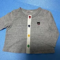極美品ミキハウス・ダブルb★ビー君！薄手のカーディガン★70★冷房対策にも〜