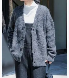 モヘア カーディガン