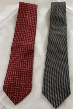 【ネクタイ2本セット】Giorgio Armani イタリア製　シルク