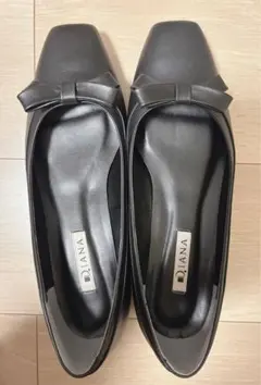 未使用　ダイアナ　ブラックリボンパンプス