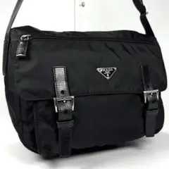 美品✨ PRADA プラダ ナイロン ショルダーバッグ 黒 斜め掛け
