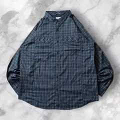 USA古着Columbiaコロンビア長袖高機能チェックシャツUVカットブルーXLのサムネイル
