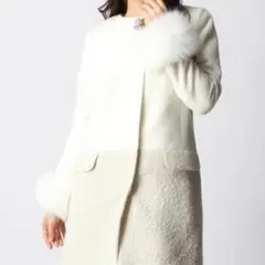 アプワイザーリッシェ コート 新品タグ ファー付切り替 ジャスグリッティー 姉妹