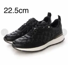 ＋ダイアナ +diana スニーカー キルティング 22.5cm ブラック