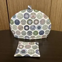 96○ ミモザ ティーポットカバー ハンドメイド ティーコゼー