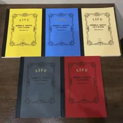 ディズニー ノーブルノート 方眼 A5 5冊セット LIFE