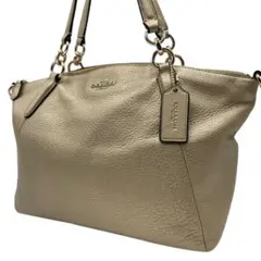 COACH/コーチ ペブルドレザー スモールケルシーサッチェル ハンドバッグ