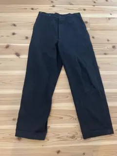 COMOLI ブラック オーバーパンツ