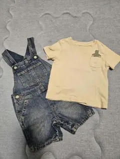 GAP デニムオーバーオール Tシャツセットのサムネイル