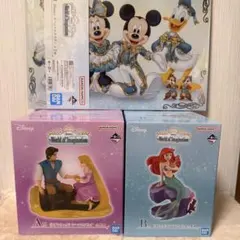 【ディズニー】ラプンツェル&アリエル シーンフィギュア&スペシャルポスター