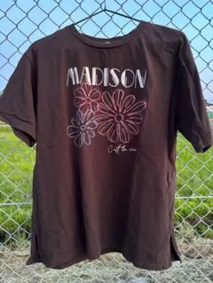 CPCM MADISON ロゴ刺繍 半袖Tシャツ ブラウンのサムネイル
