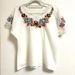 40s vintage レア スペシャル シルク メキシコ刺繍 チュニック - メルカリ