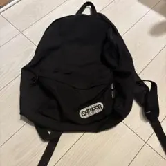 OUTDOOR ブラック バックパックのサムネイル