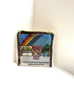 新品　日焼けキティ　エコバッグ　折りたたみバッグ　イエロー　ハローキティサンリオ