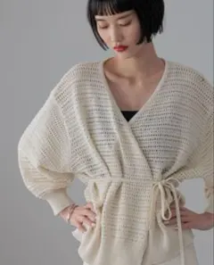 LOWRYS FARM スカシカシュクールカーディガン