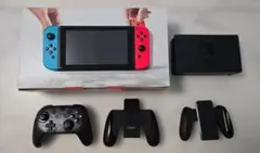 【動作確認済】Nintendo Switch 本体 プロコン付き 箱付き ネオン