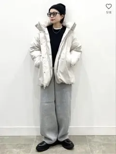 GU ウォームパデッドステッチレスコート XL ナチュラル