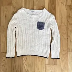 グローバルワーク ニット 白 M