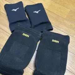 値下げ即日発送！Mizuno バレーボール用サポーター肘用　膝用セットのサムネイル