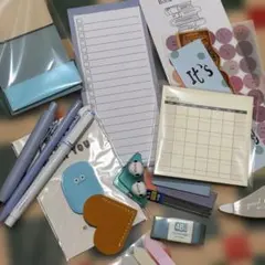 カラーテーマ 文房具セット：「ブルー系」