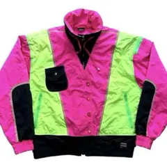逸品80s◎カラフルポップ ナイロンジャケット◎男女兼用のサムネイル