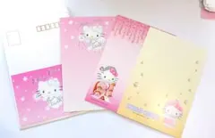 ハローキティ はがきセット 3枚入り