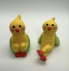 デコレ【コンコンブル】 インコ体育座り＋インコだらだらのサムネイル