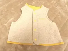 mont-bell ベビーベスト フリース クリーム色