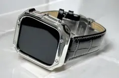 O1☆アップルウォッチバンド　レザーベルト Apple Watchカバー