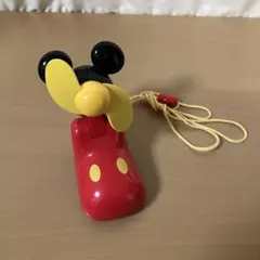 【絶版美品】ディズニー ミッキーマウス ハンディーファン 子ども用