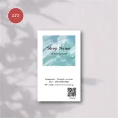 おしゃれ×シンプル｜名刺・ショップカード・台紙【業者印刷／セミオーダー】A-91