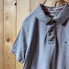 AE5535 HILFIGER DENIM ポロシャツ グレー メンズ S ポスのサムネイル